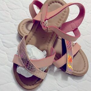 Girls Sandals Pink Rose gold color